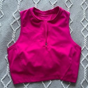 women’s hot pink nike pro sports top